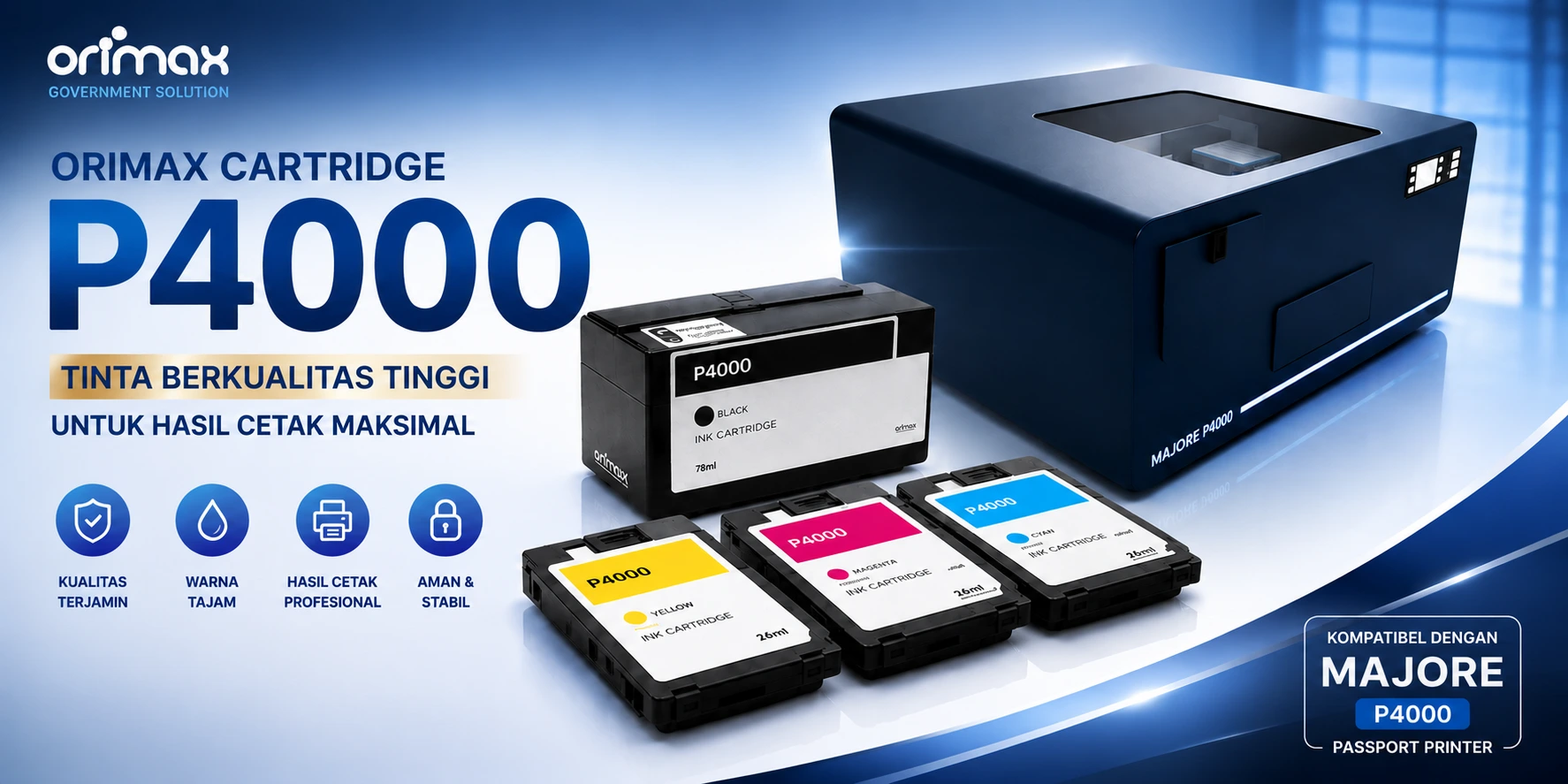ORIMAX Cartridge Tinta Majore P4000